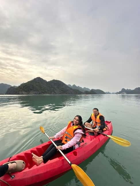 2-Day or 3-Day: Halong&Lan Ha Bay Cruise 5<em> balcony,bathtub – Key things you should notice before you go’ /></p>
<ul>
<li><strong>Private balcony + bathtub</strong> in a modern, clean cabin on the Doria ship</li>
<li><strong>Lan Ha water time</strong> twice: Tra Bau swimming/kayaking and then hidden-island options</li>
<li><strong>Viet Hai Village cycling</strong> by bike or electric car, plus a local household visit</li>
<li><strong>Dark & Bright Cave access</strong> either by kayak or a bamboo boat rowed by locals</li>
<li><strong>Sunset party and cooking class</strong> timed around the best moments of the day</li>
</ul>
<h2 id="doria-5-cabins-with-balcony-and-bathtub-why-it-matters">Doria 5</em> Cabins With Balcony and Bathtub: Why It Matters</h2>
<p><img src=