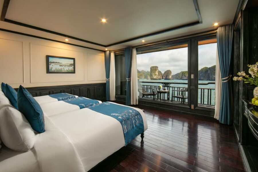 3-Day 2-Night Lan Ha Bay 5-Star Cruise - Day 2: Viet Hai Village Biking Through Tunnel Caves to Ba Trai Dao Beach