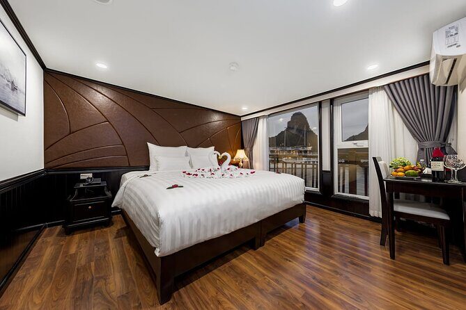 Featured: All-Inclusive OVERNIGHT Halong Cruises - many options - Day 1: Hanoi pickup, dock check-in, then Titop or Lan Ha pacing