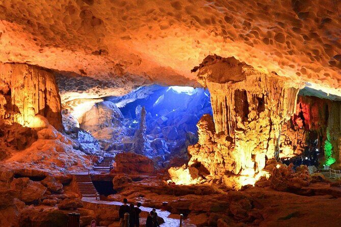Halong 6 hours Boat tour with Cave, Kayak, lunch, transfer high-way from Hanoi - Hang Luon Lagoon by kayak or bamboo boat row