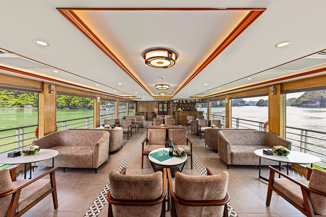 Ha Long Bay Day Tour by 5-Star Heritage Luxury Cruise From Hanoi - The End Game: Sunset Party or Jacuzzi Pool Back at Sea Level